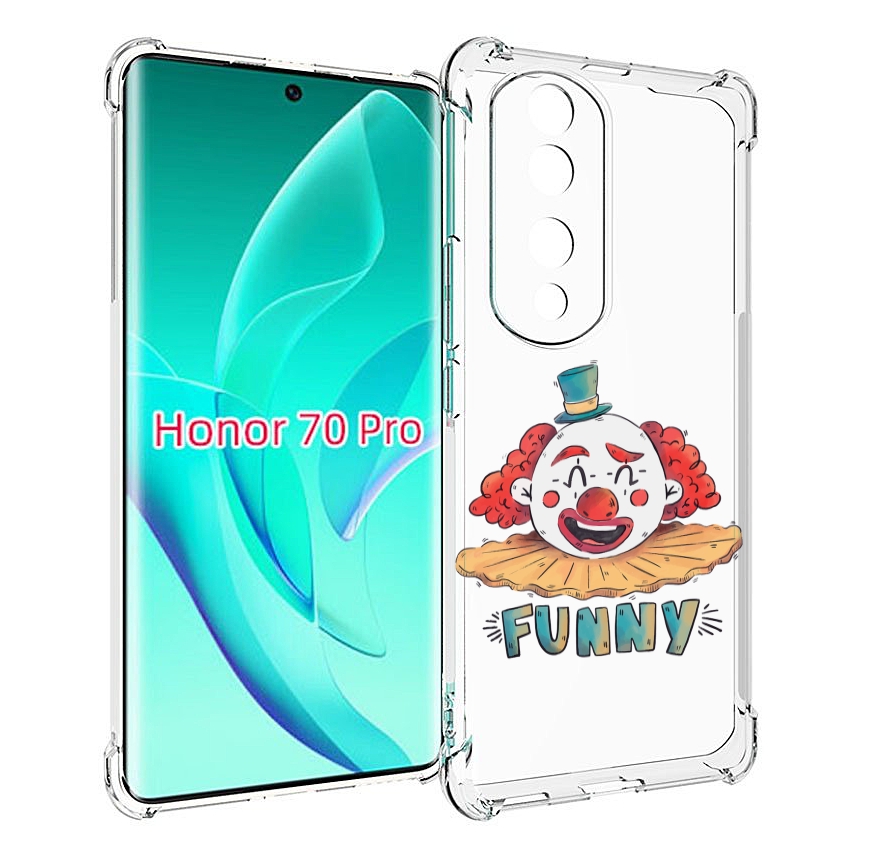 

Чехол MyPads клоун-смешной для Honor 70 Pro / 70 Pro Plus, Прозрачный, Tocco