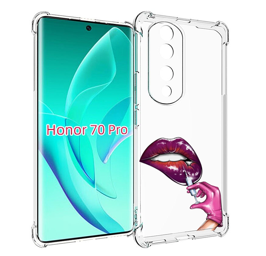 

Чехол MyPads качаем-губы для Honor 70 Pro / 70 Pro Plus, Прозрачный, Tocco