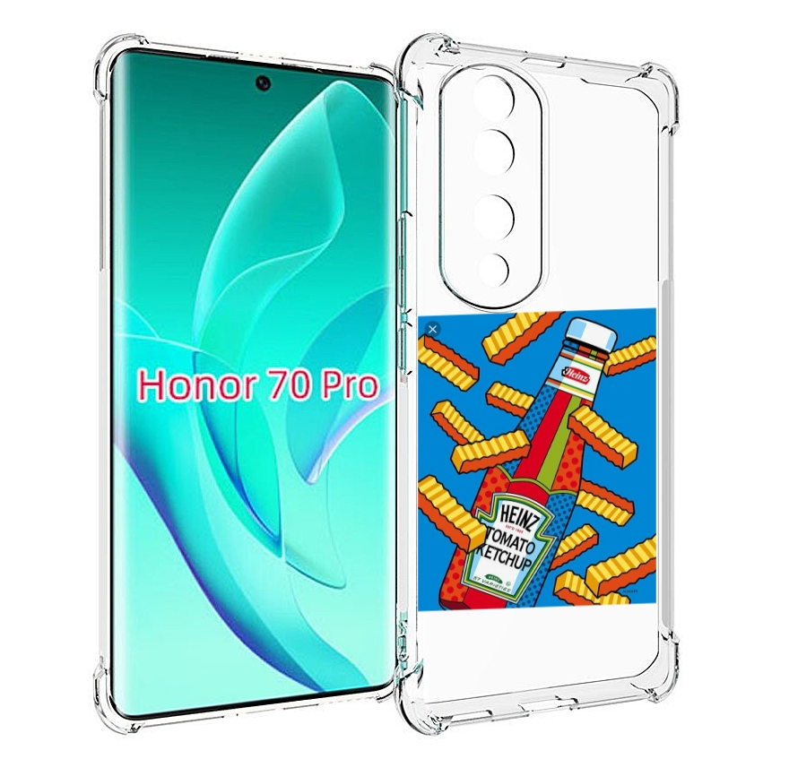 

Чехол MyPads картошка с соусом для Honor 70 Pro / 70 Pro Plus, Прозрачный, Tocco