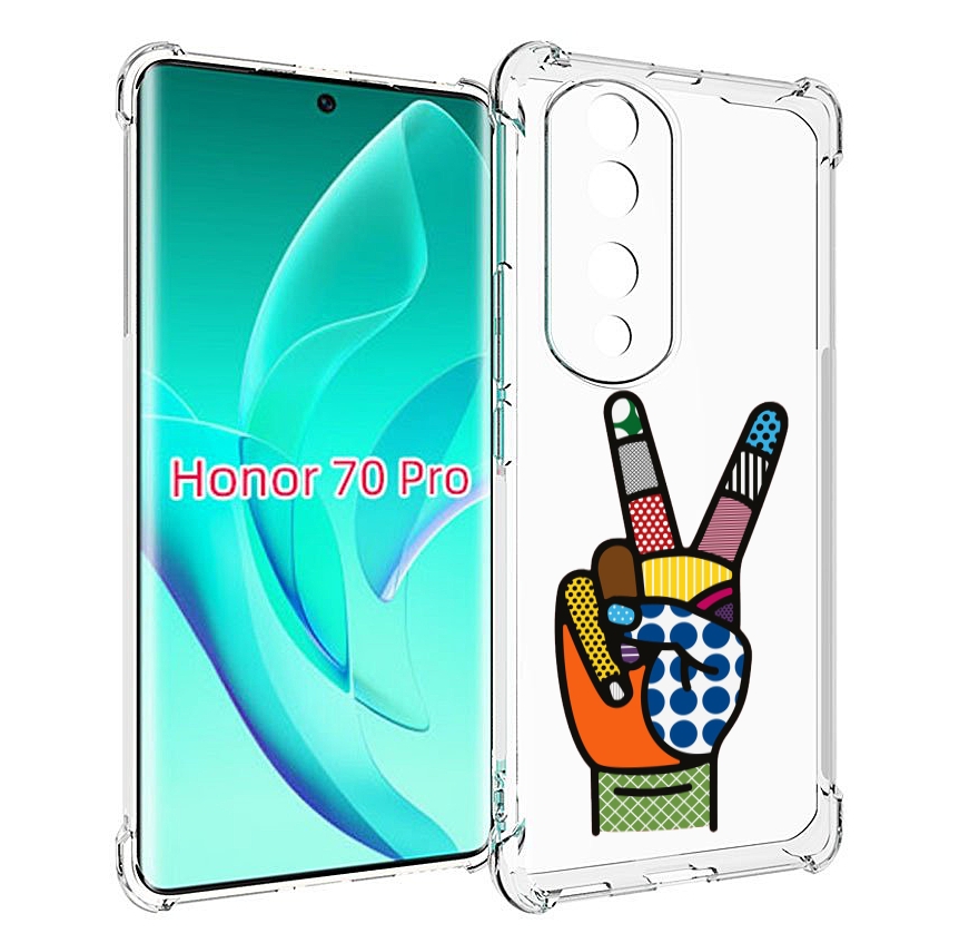 

Чехол MyPads йоу пальчики для Honor 70 Pro / 70 Pro Plus, Прозрачный, Tocco