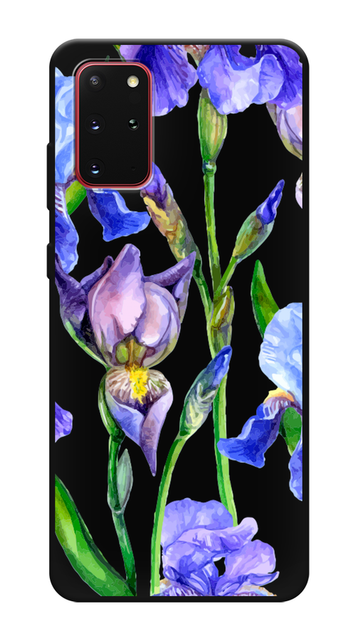 

Чехол Awog на Samsung Galaxy S20 + "Синие ирисы", Фиолетовый;голубой;зеленый, 29352-1