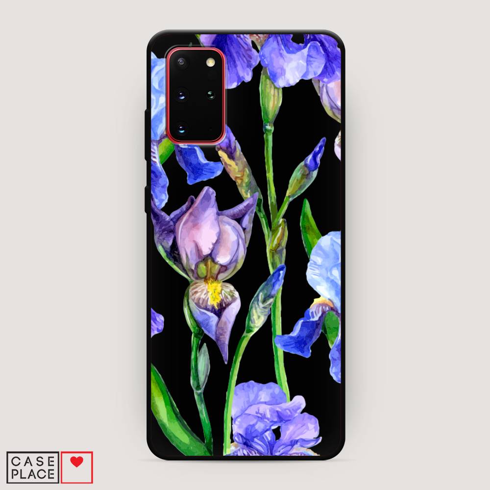 фото Чехол awog "синие ирисы" для samsung galaxy s20 +