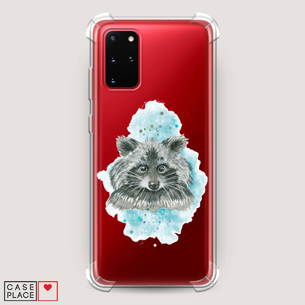 

Чехол Awog на Samsung Galaxy S20 + "Енот в голубом облаке", Голубой, 29351-1