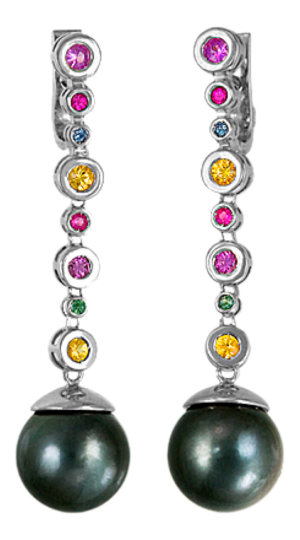 

Серьги из белого золота с жемчугом Golden Blues 294210-03, 294210-03