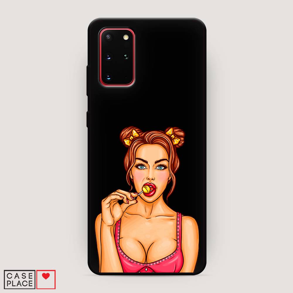 

Чехол Awog на Samsung Galaxy S20 + "Вкусный леденец", Бежевый;коричневый;розовый