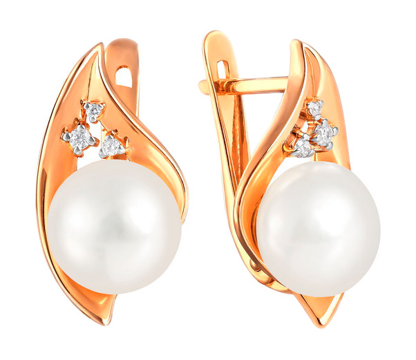 

Серьги из красного золота с жемчугом Примаэксклюзив 290-1-1027R, 290-1-1027R