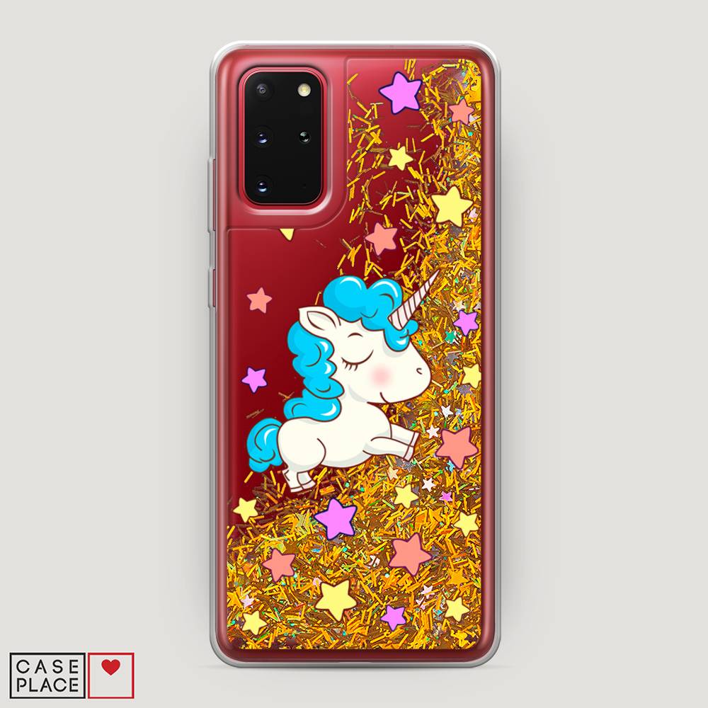 

Чехол Awog на Samsung Galaxy S20 + "Звездный единорог", Белый;голубой;розовый, 29390-1