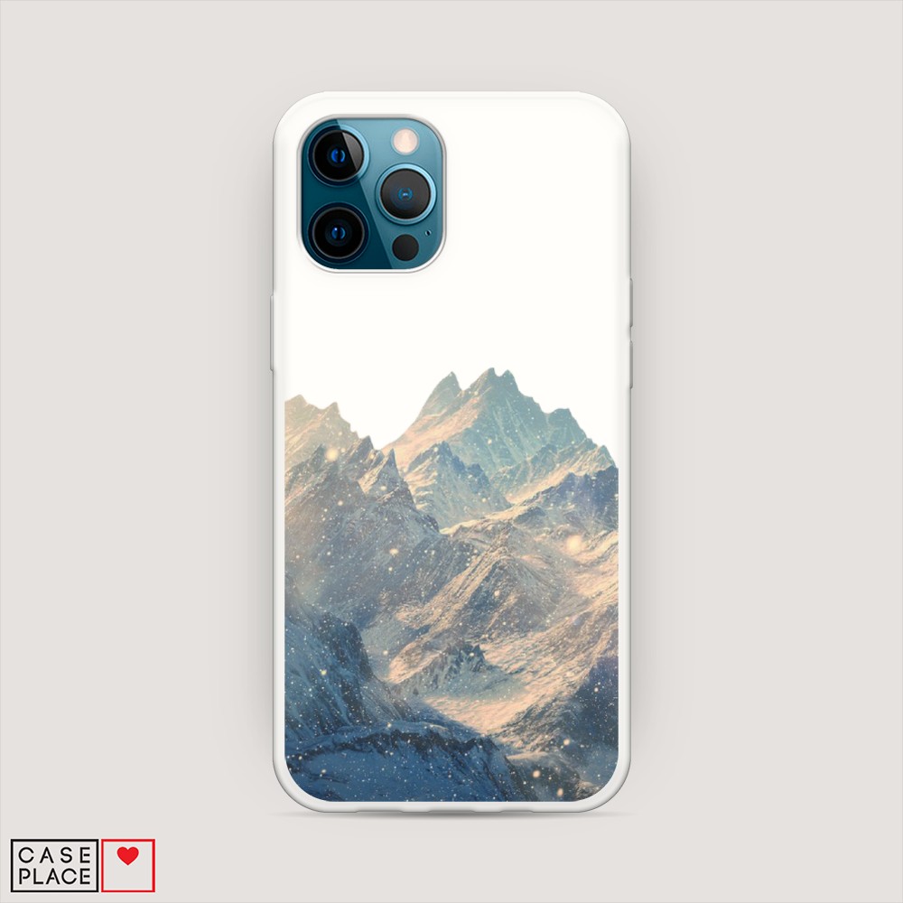 

Матовый силиконовый чехол "Горы арт 2" на Apple iPhone 12 Pro, 12857-1
