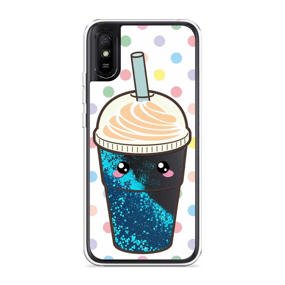 

Жидкий чехол с блестками "Милый стакан" на Xiaomi Redmi 9A, 38993-1