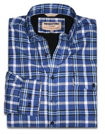

Рубашка мужская Maestro Western 2 синяя XL, Синий, Western 2