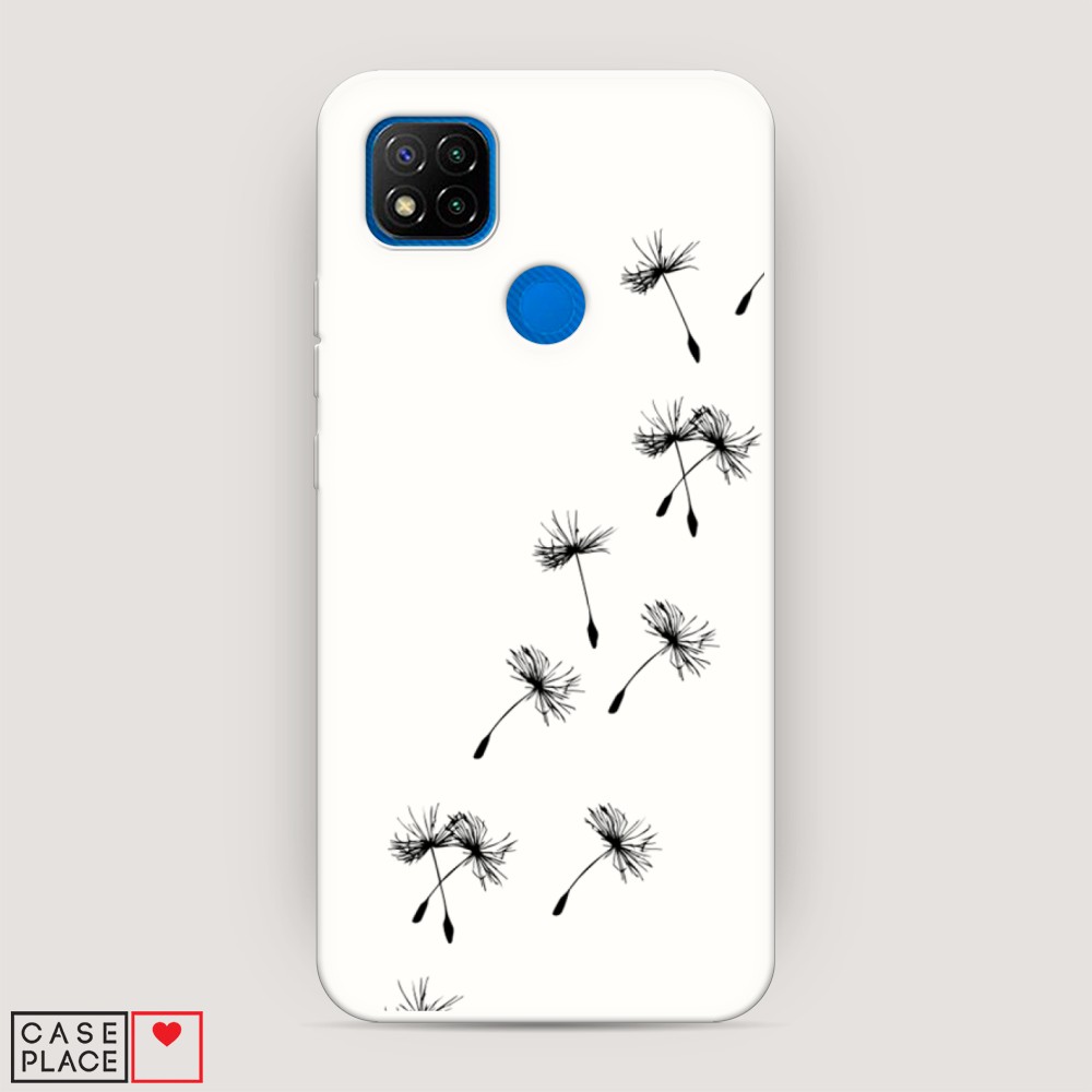 

Матовый силиконовый чехол "Летящие одуванчики" на Xiaomi Redmi 9C, 39057-1