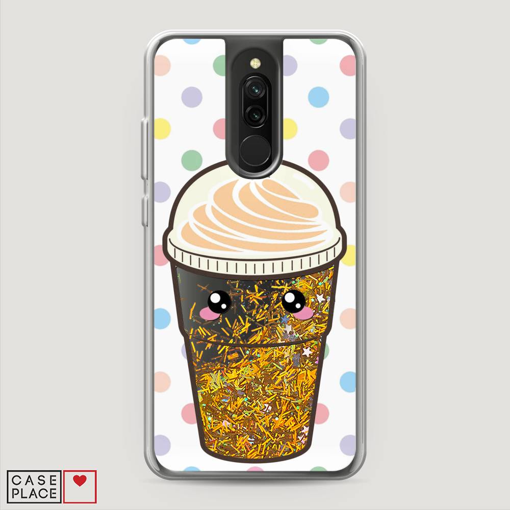 

Жидкий чехол с блестками "Милый стакан" на Xiaomi Redmi 8, 37190-1