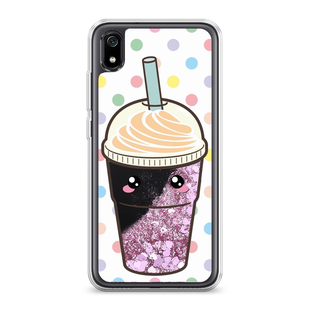 

Жидкий чехол с блестками "Милый стакан" на Xiaomi Redmi 7A, 35494-1
