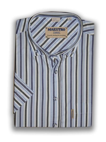 

Рубашка мужская Maestro Travel 16-K серая XL, Серый, Travel 16-K