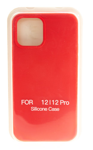 

Hакладка Silicone Cover для iPhone 12/12 Pro, красный (9)