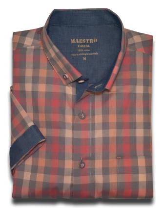 

Рубашка мужская Maestro Haiti-K коричневая 2XL, Haiti-K