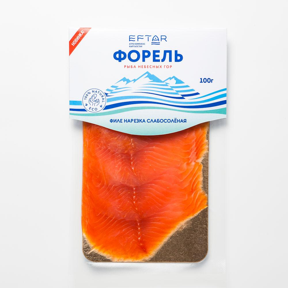 

Форель Eftar филе-ломтики, слабосоленая, охлажденная, в вакуумной упаковке, 100 г