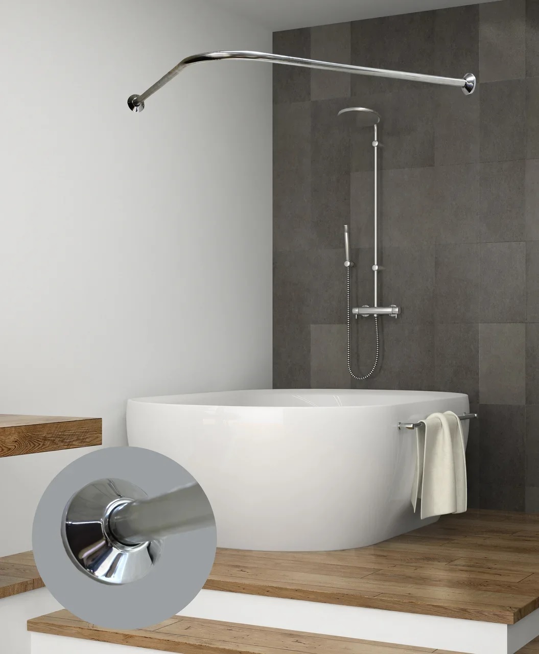 

GoGo Карниз для ванны GoGo ГО150-75