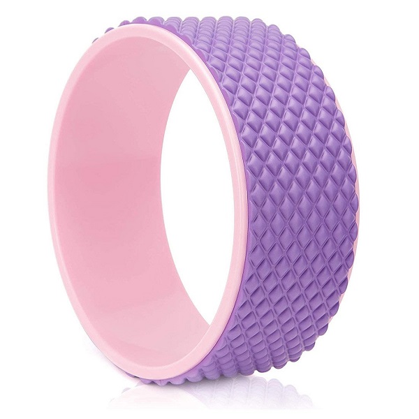 фото Fwh-101 колесо для йоги массажное 31х12см 6мм (розово/фиолетовое) (d34474) nobrand