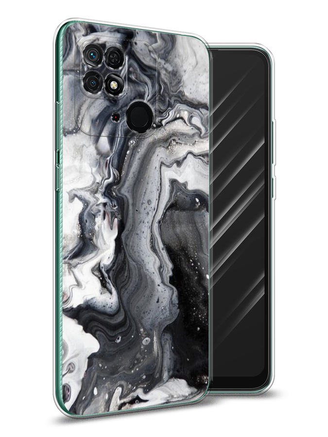 

Чехол Awog на Xiaomi Redmi 10C "Бело-черные сложные полосы", Разноцветный, 313450-3