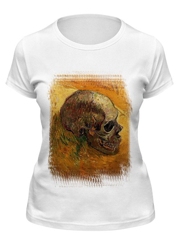 

Футболка женская Printio Skull art белая M, Белый, Skull art