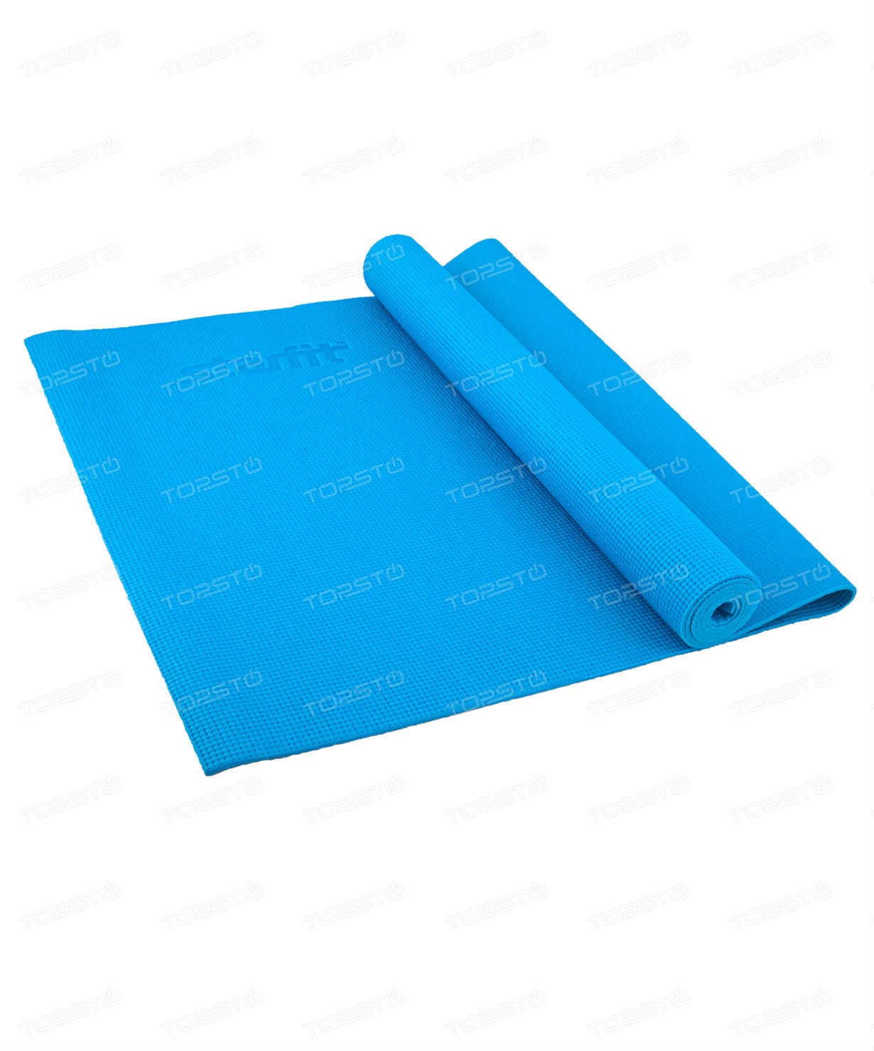 фото Hkem112-10-sky коврик для йоги, pvc, 173x61x1,0 см (голубой) nobrand