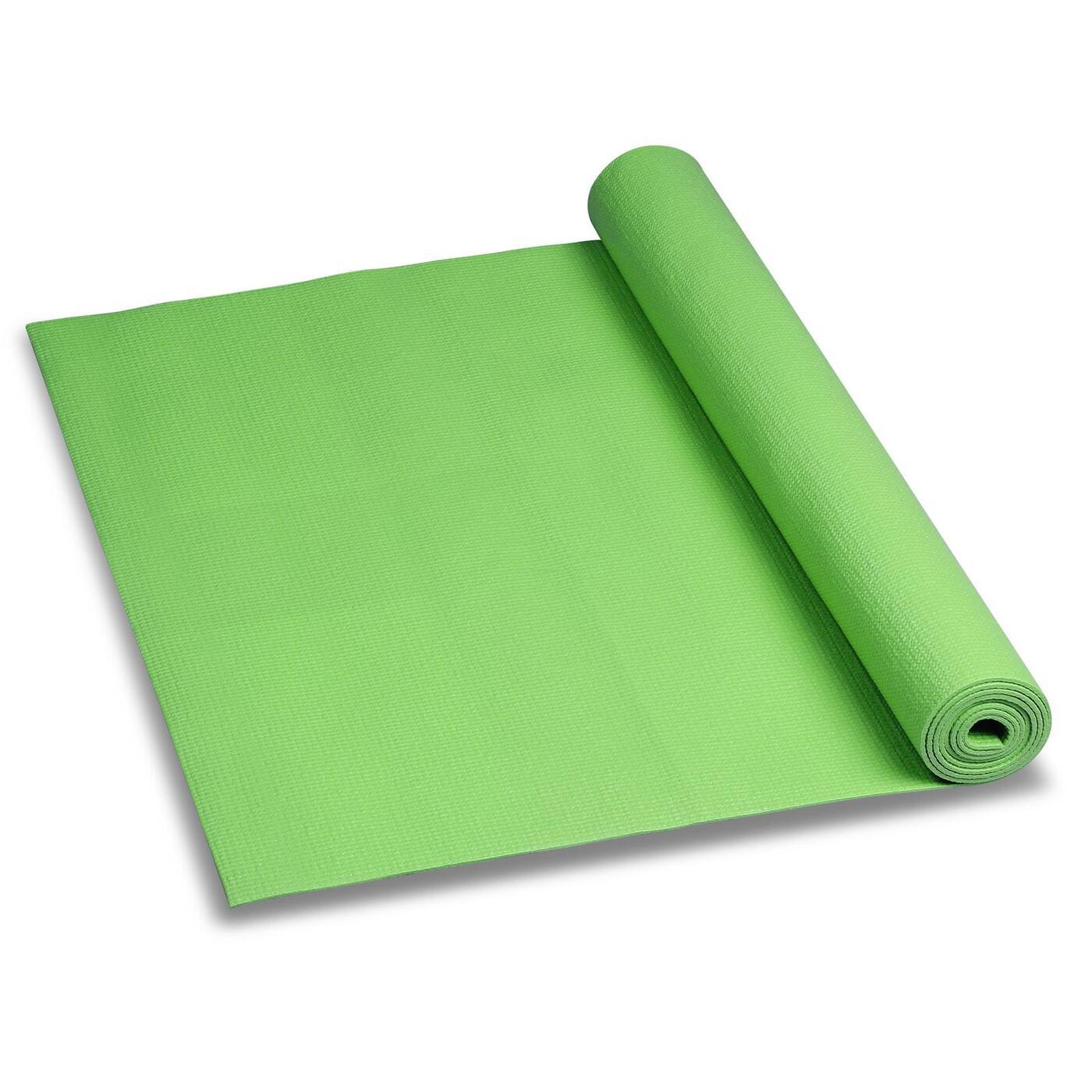 фото Hkem112-10-green коврик для йоги, pvc, 173x61x1,0 см (зеленый) nobrand