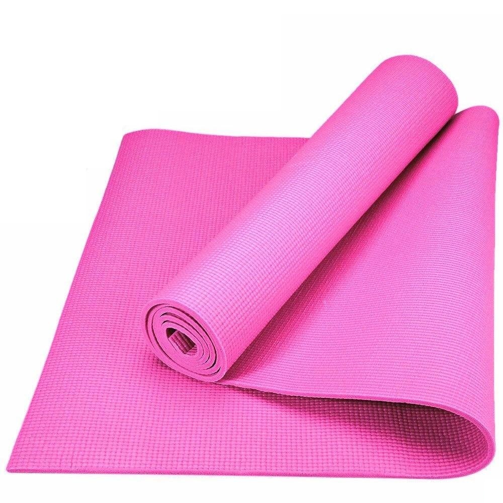фото Hkem112-06-grey коврик для йоги, pvc, 173x61x0,6 см (серый) nobrand