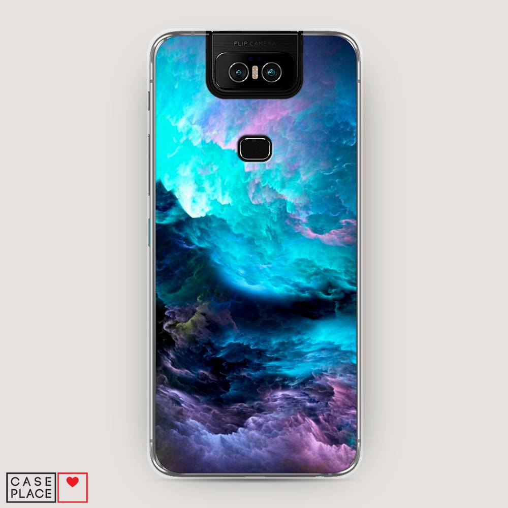 фото Чехол awog "бирюзовое небо" для asus zenfone 6 zs630kl