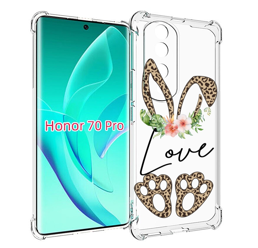

Чехол MyPads золотые-лапки-и-ушки для Honor 70 Pro / 70 Pro Plus, Прозрачный, Tocco