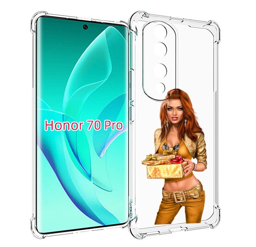 

Чехол MyPads золотая-девочка-с-подарком женский для Honor 70 Pro / 70 Pro Plus, Прозрачный, Tocco