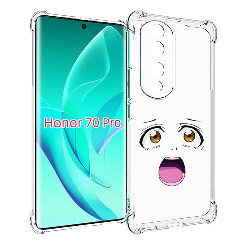 

Чехол MyPads аниме лицао для Honor 70 Pro / 70 Pro Plus, Прозрачный, Tocco