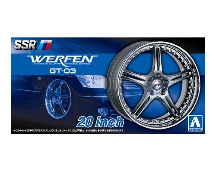 

05384 Aoshima 1/24 SSR Werfen GT-03 20inch, 05384