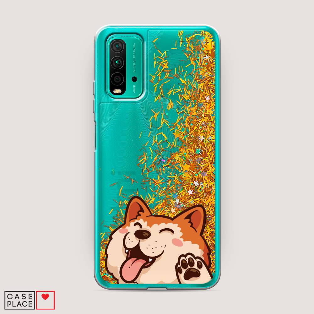 

Чехол Awog на Xiaomi Redmi 9T "Акита-ину машет", Разноцветный, 39890-1