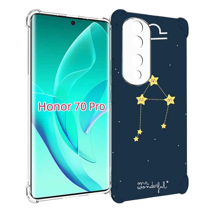 

Чехол MyPads знак-зодиака-весы-1 для Honor 70 Pro / 70 Pro Plus, Прозрачный, Tocco