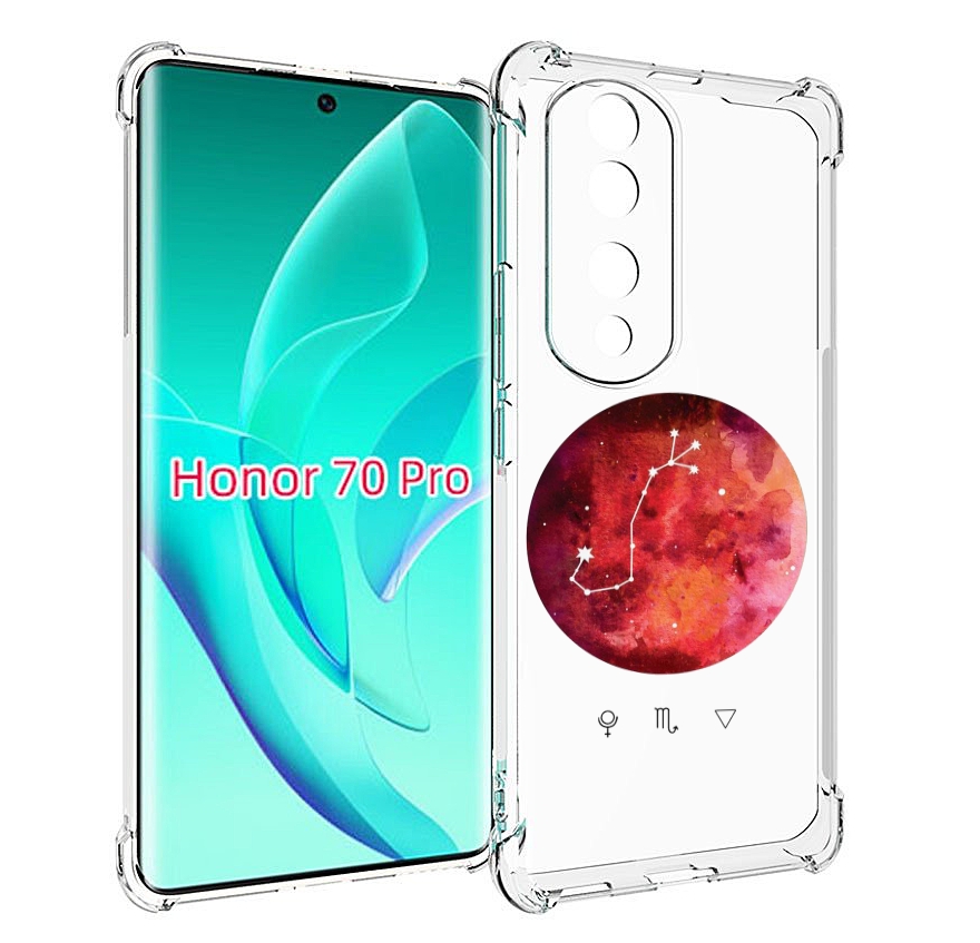 

Чехол MyPads знак зодиака скорпион 6 для Honor 70 Pro / 70 Pro Plus, Прозрачный, Tocco