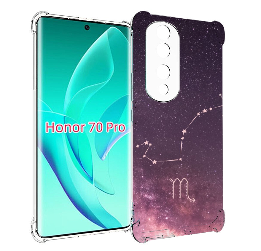 

Чехол MyPads знак зодиака скорпион 4 для Honor 70 Pro / 70 Pro Plus, Прозрачный, Tocco
