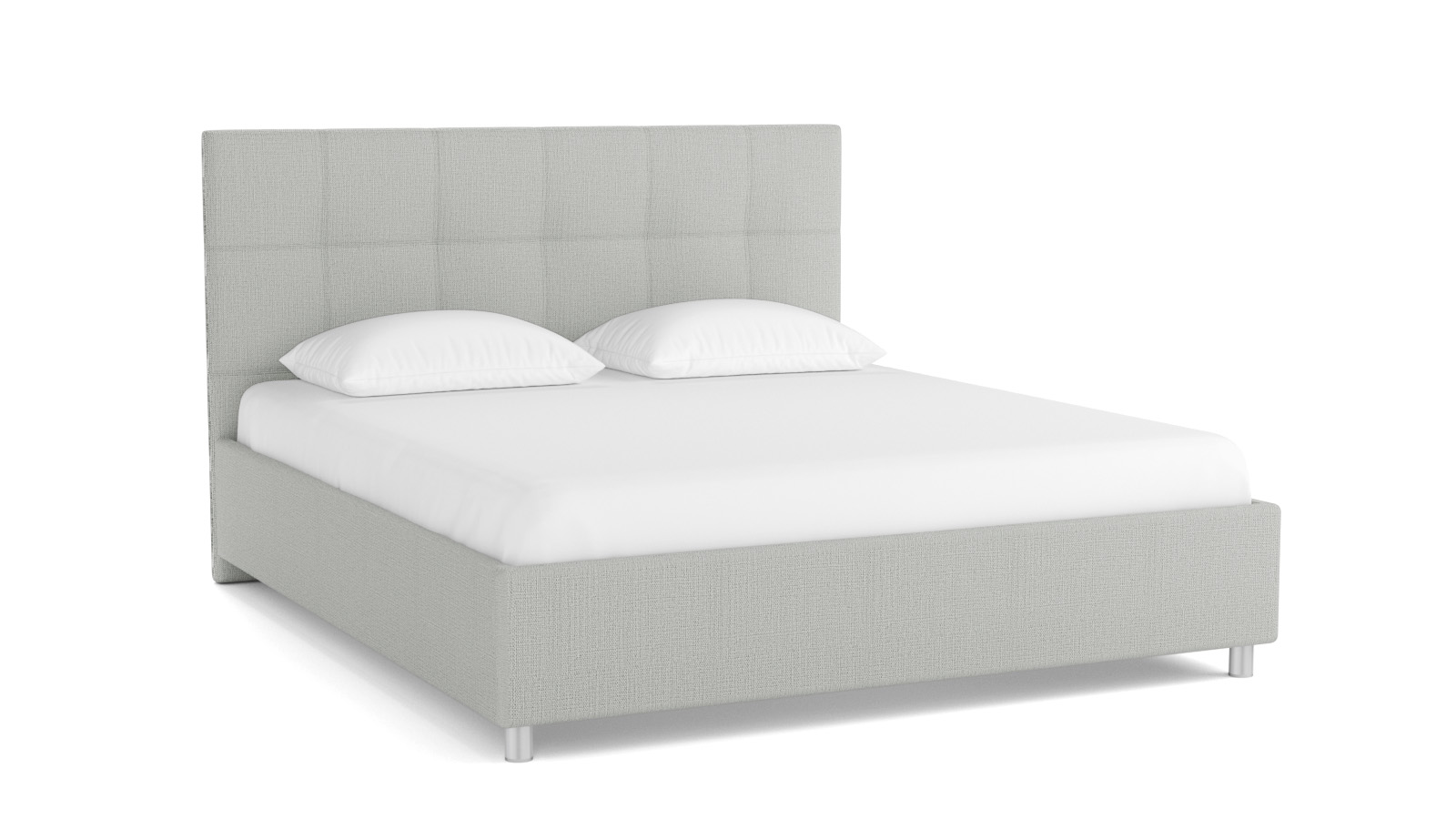 

кровать Askona Greta 180х200 основание с ламелями Iris 902, Серый, Greta
