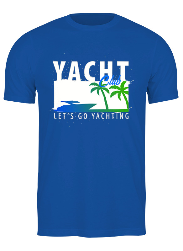 

Футболка мужская Printio Yacht club 3307423 синяя 2XL, Синий, Yacht club 3307423