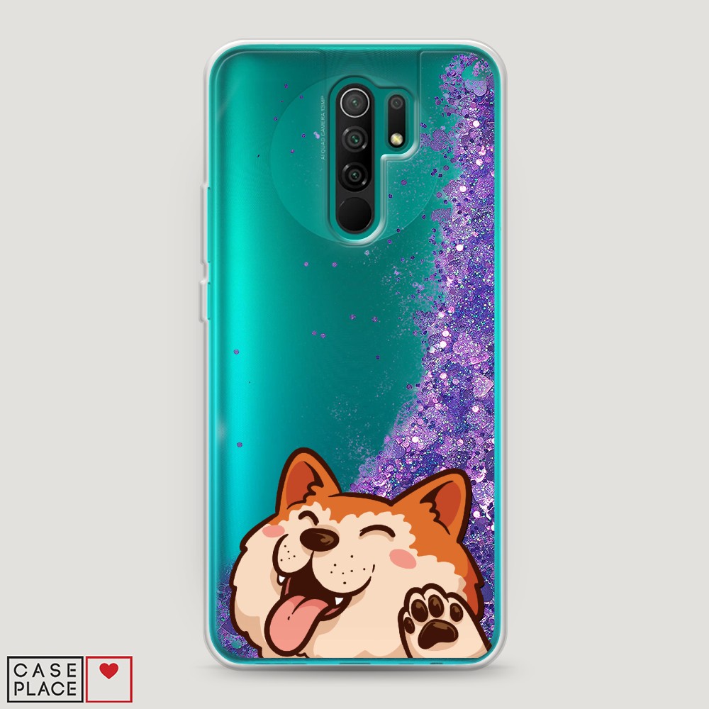 

Чехол Awog на Xiaomi Redmi 9 "Акита-ину машет", Разноцветный, 38392-1