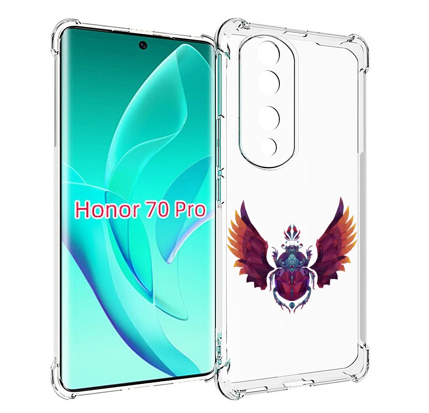 

Чехол MyPads алмазный скоробей для Honor 70 Pro / 70 Pro Plus, Прозрачный, Tocco
