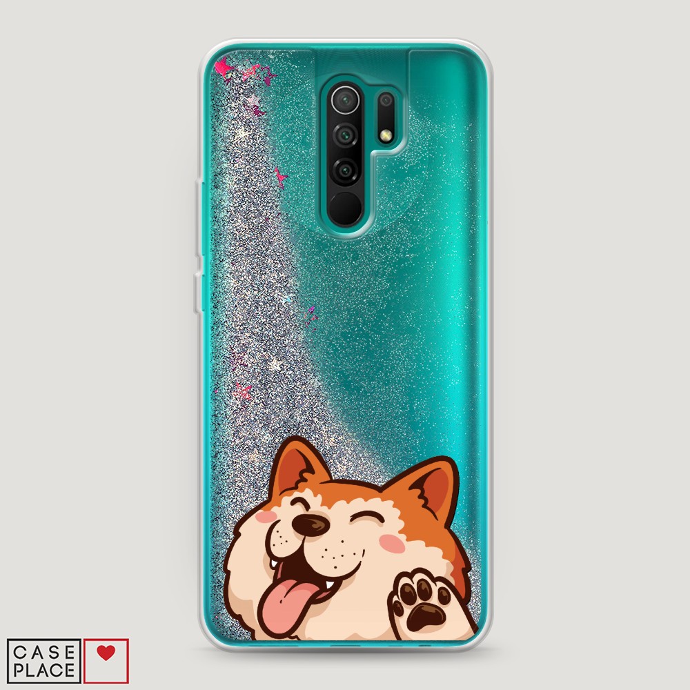 

Чехол Awog на Xiaomi Redmi 9 "Акита-ину машет", Разноцветный, 38391-1