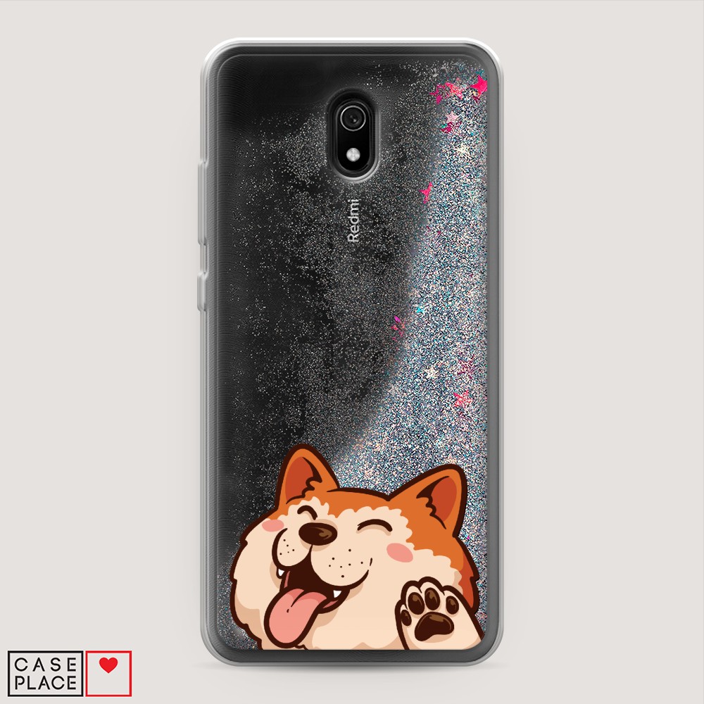 

Чехол Awog на Xiaomi Redmi 8A "Акита-ину машет", Разноцветный, 37291-1