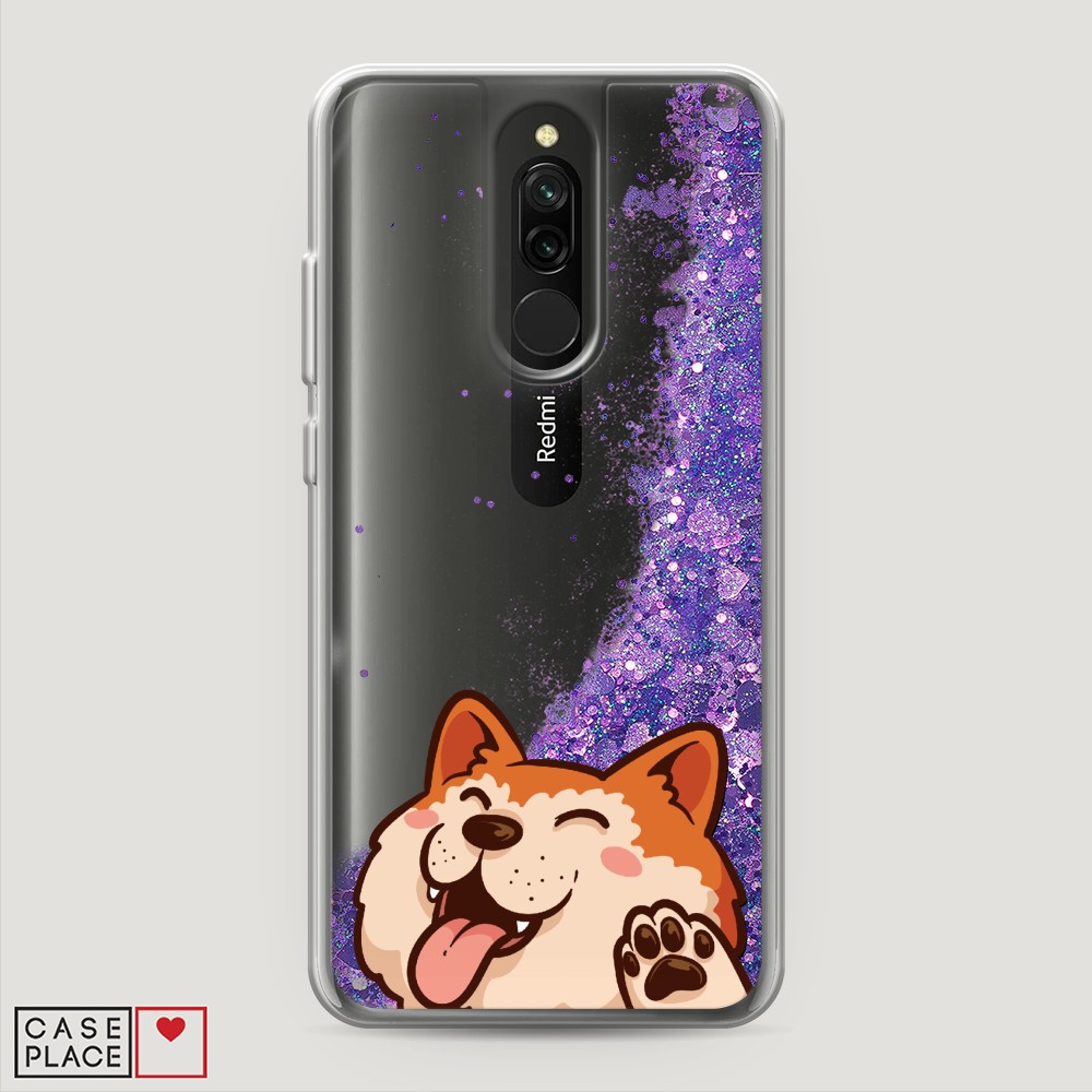 

Чехол Awog на Xiaomi Redmi 8 "Акита-ину машет", Разноцветный, 37192-1