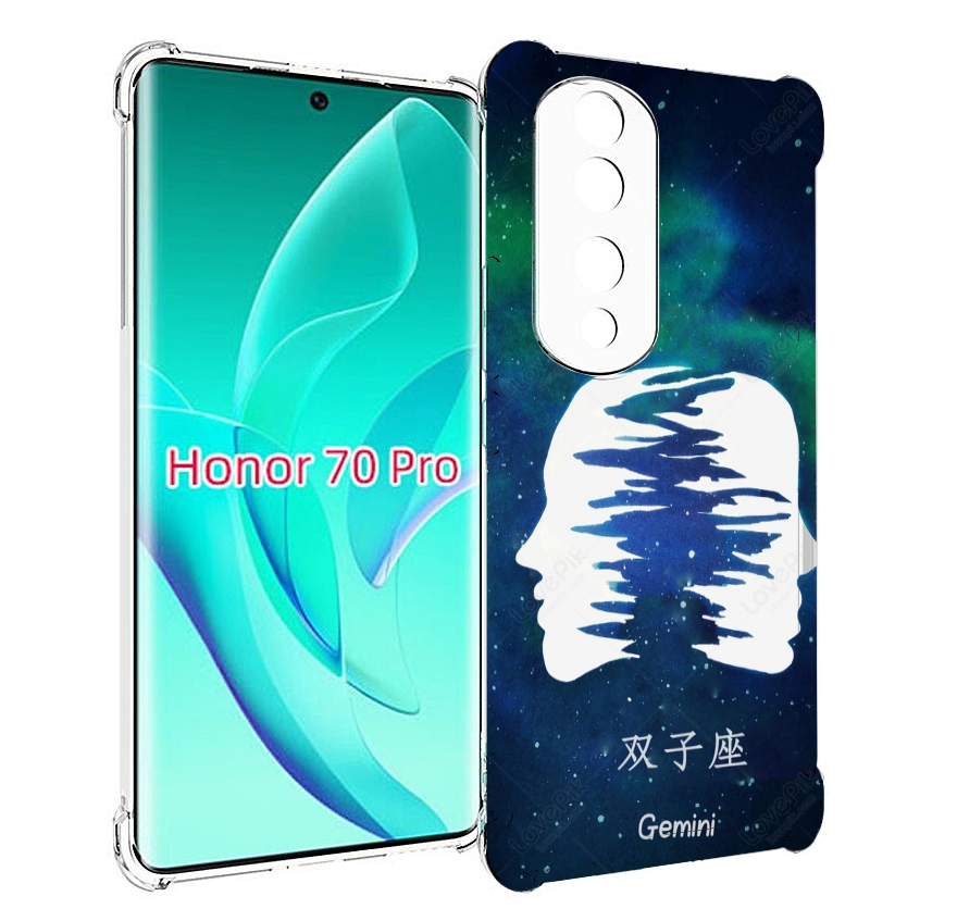 

Чехол MyPads знак зодиака близнецы 6 для Honor 70 Pro / 70 Pro Plus, Прозрачный, Tocco