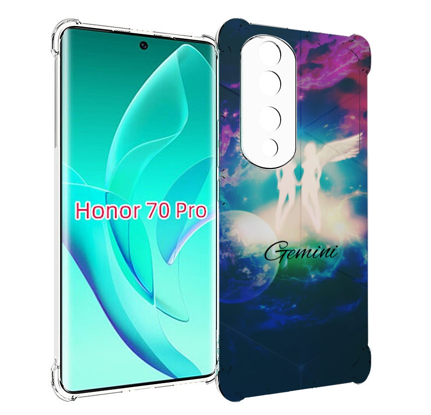 

Чехол MyPads знак зодиака близнецы 3 для Honor 70 Pro / 70 Pro Plus, Прозрачный, Tocco