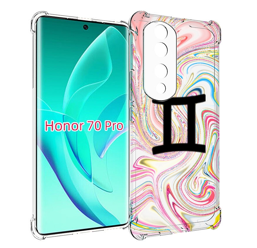 

Чехол MyPads знак зодиака близнецы 2 для Honor 70 Pro / 70 Pro Plus, Прозрачный, Tocco