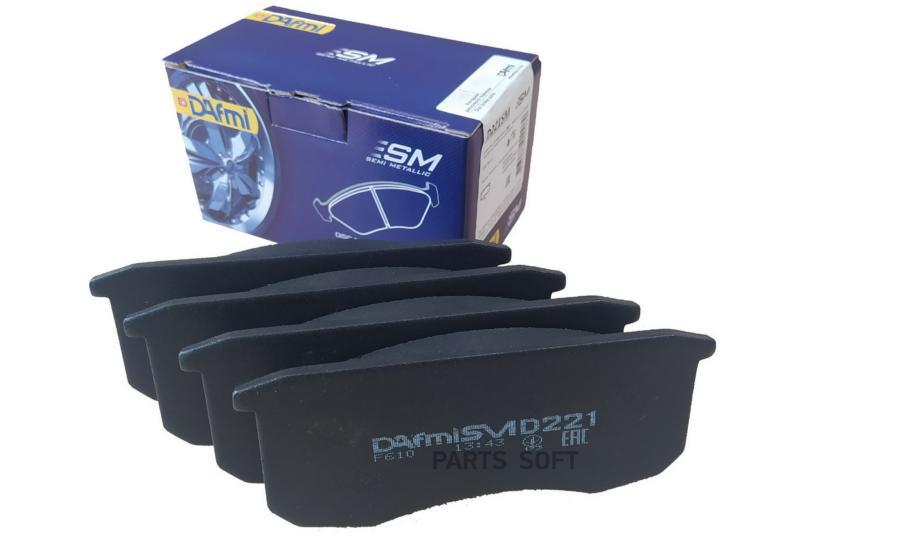 

Колодки тормозные дисковые передн. \ УАЗ 3160/31519/3163 DAFMI D221SM D221SM