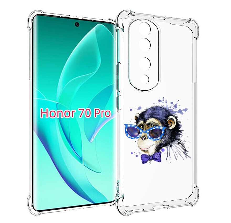 

Чехол MyPads акварельная обезьяна для Honor 70 Pro / 70 Pro Plus, Прозрачный, Tocco