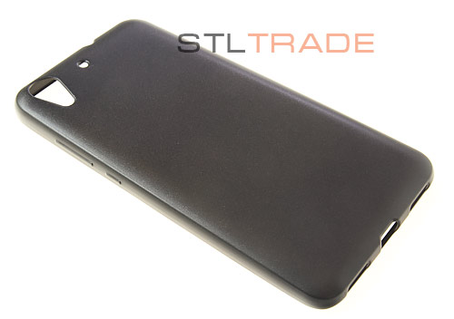 Силиконовый чехол TPU Case Металлик для Huawei Y6II5A черный